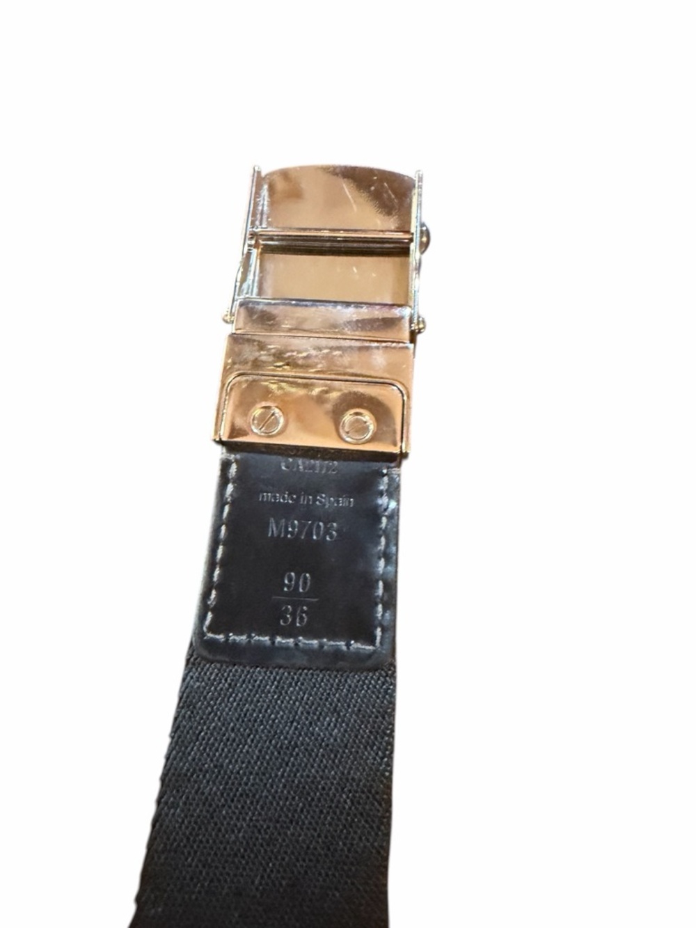 PRISTINE Louis Vuitton Damier Geant Belt Grey 90/36 M9703 - NO WEAR - Picture 4 of 8